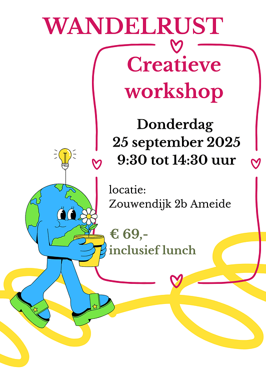 creatieve workshop -WANDELRUST- 25 september 2025 productafbeelding
