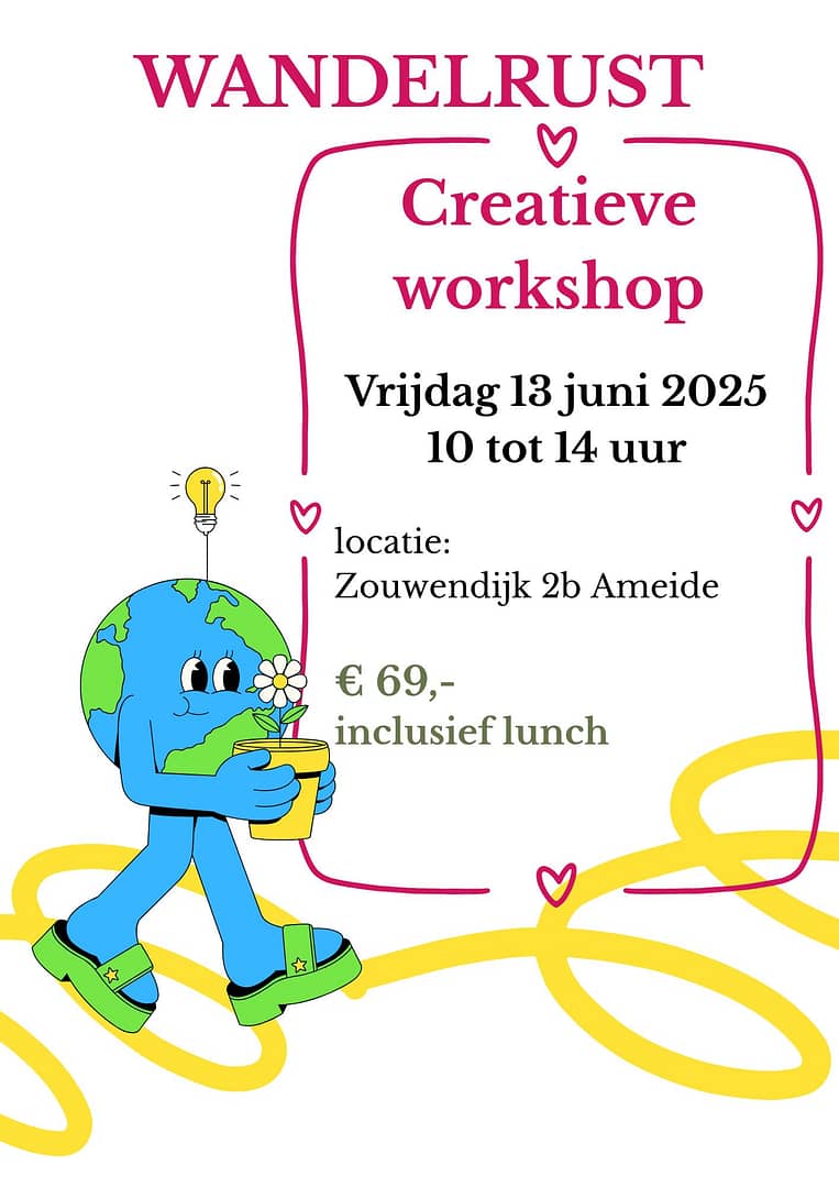 creatieve workshop -WANDELRUST- 13 juni 2025 productafbeelding